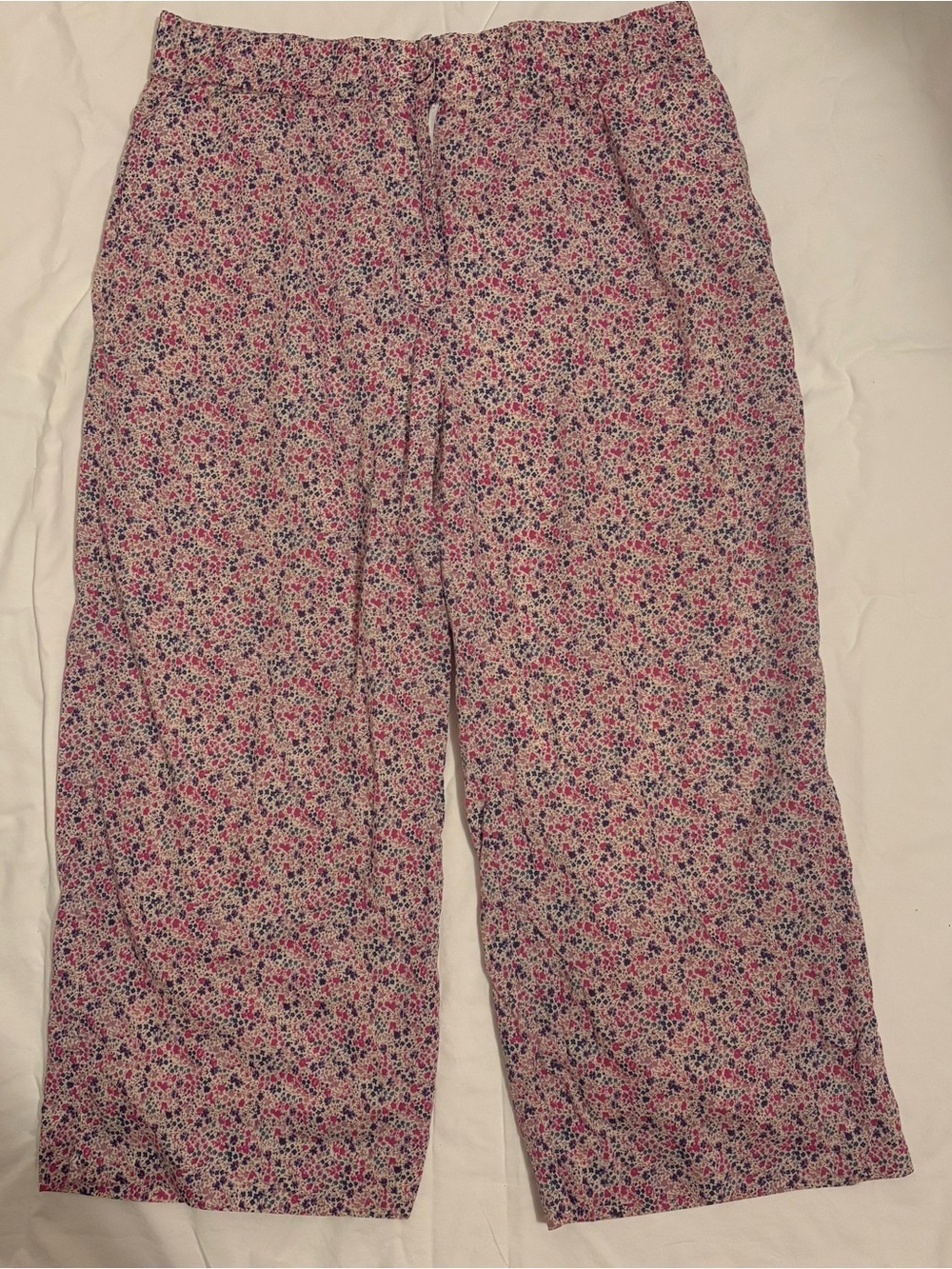 J.Crew Liberty of London Floral Grandmacore Wide Leg Cropped Trouser Pants 16